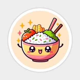 Kawaii Rice Bowl Cutie Magnet